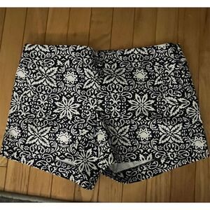 J. Crew Women's Floral Stretch Chino Shorts Blue Size 4